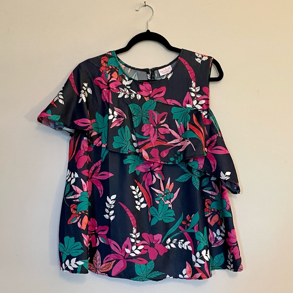 Isabel Short Sleeve Cold Shoulder Blouse